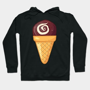 CHOCOLATE  ICE CREAM - THE SWEET FOOD COLLECTION - FUNNY JUNK FOOD  ICE CREAM DESIGNS Hoodie